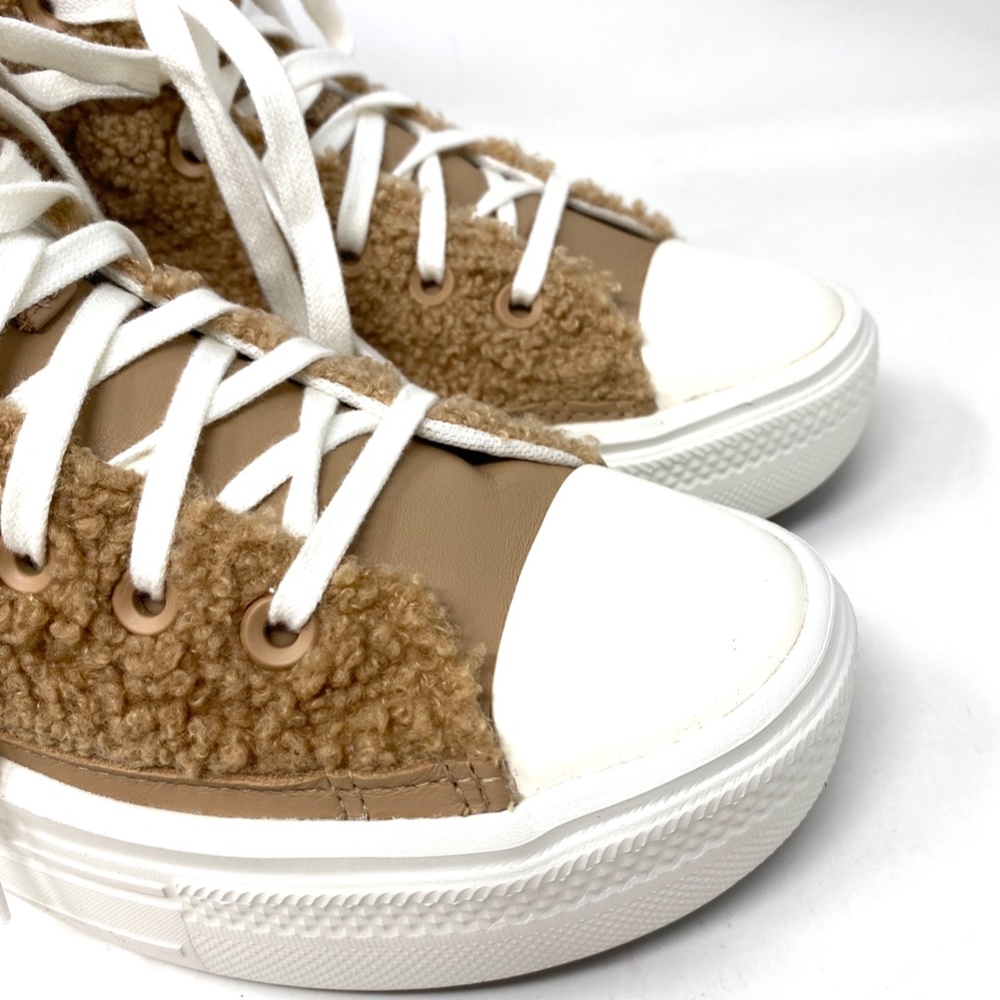Converse Chuck Taylor Move Platform High Top Сream Sherpa Women Sneakers A04259C - Picture 4 of 9
